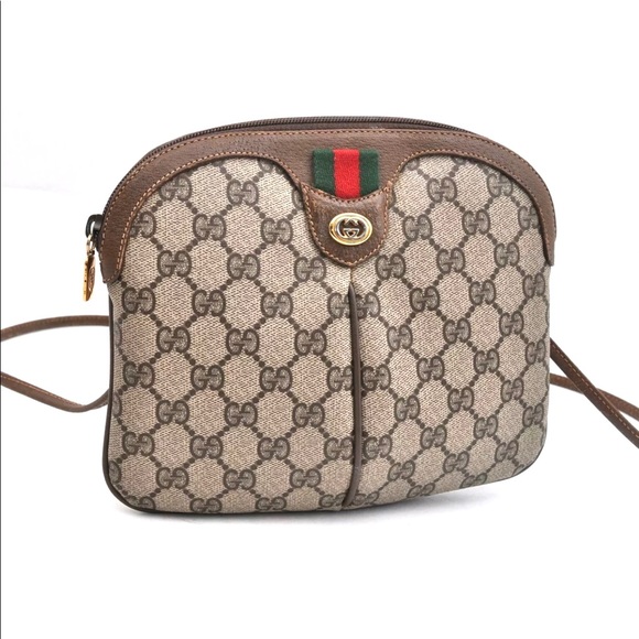Gucci Handbags - Authentic Gucci brown coated canvas shoulder bag